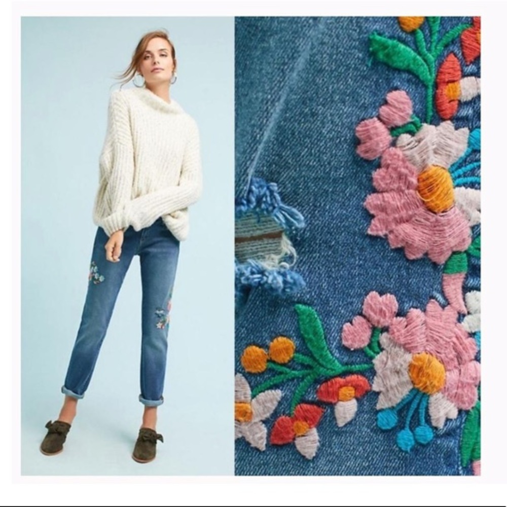 Anthropologie Pilcro & the Letterpress Jean